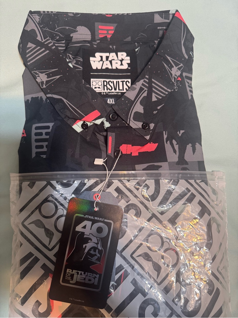 RSVLTS Star Wars Trilogy's End Shirt Mens 4XL Return Of the Jedi 40th.